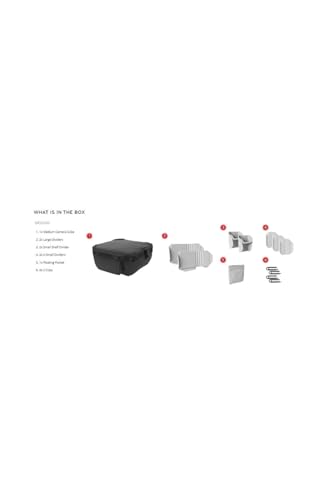 Peak Design Camera Cube V2, Smedium (Small/Medium), Custom Organization and Protection, Weatherproof Shell with Interior Padding, Camera Bag Insert Compatible Travel & Outdoor Bags