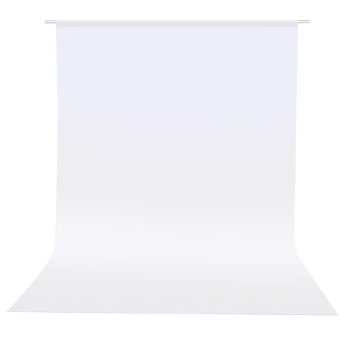 HEMMOTOP Photo Backdrop Curtains, 5x7 ft White Backdrop for Photoshoot, White Photography Seamless Backdrops Background for Easter, Birthday Party, Halloween, Photo, Projector Screen - color: White, size: 5x7ft