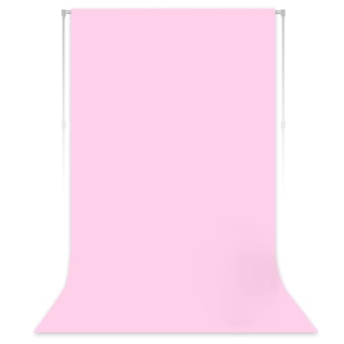 Pink Photography Backdrop for Photoshoot, Fabric, 3x5 FT | Versatile Studio Photo Backgrounds, Easy to Install, for Portraits Shooting, Party Decor, Live Streaming, Video Recording - color: Pink, size: 3X5 FT