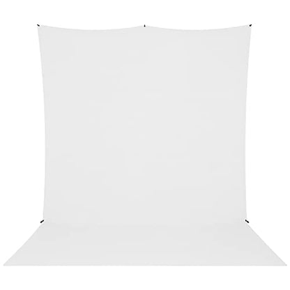 Westcott X-Drop Pro Wrinkle-Resistant 8' x 13' (2.44 x 3.96m) Sweep Backdrop for Full-Body Photos & Group Portraits, Video Interviews & Photo Booths - Portable and Travel Friendly (High Key White) - color: High Key White