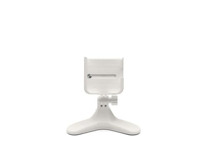 WeatherTech DeskFone Two View in White - Adjustable, Universal Cell Phone Holder Mount Stand for Desk, Counter, Table - Tripod Design for iPhone & Smartphone Charging - White Plastic Knobs - color: White Plastic Knobs