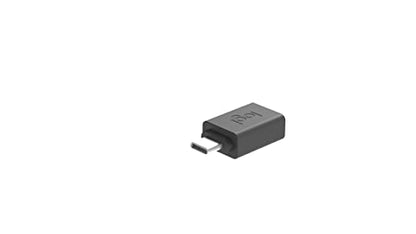 Logitech USB-C to USB-A Adapter (Pack of 3) - size: 1.1" x 0.7" x 0.4" (Pack of 3)