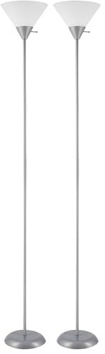 Globe Electric 67150 Elliott Floor Lamp, Silver (Pack of 2) - color: Silver, Elliott, size: 2 Pack