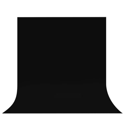 Black Backdrop Background,5 X 6.5 FT Large Photography Backdrop Photo Photoshoot Background Screen for Photography Photo Booth Backdrops Parties Curtain - color: Black, size: 5*6.5