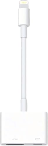 Lightning to HDMI Adapter for iPhone, [Apple MFi Certified] Digital AV Dongle, 1080P Sync Screen Cable with Lightning Charging Port for iPhone, iPad to TV/Projector/Monitor No Need Power Supply - color: White, style: Lightning to HDMI