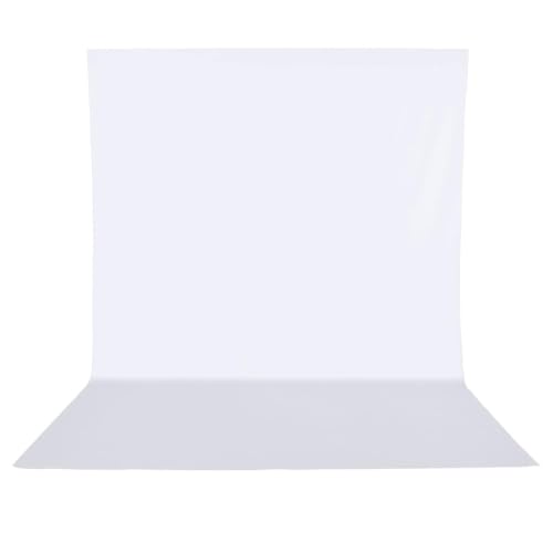 HEMMOTOP White Photo Backdrop, 6x9 ft Background for Photography, Seamless Screen for Photoshoot, Easter, Birthday Party, Video Recording, Photos, Projector (Backdrop Only) - color: White, size: 6x9ft