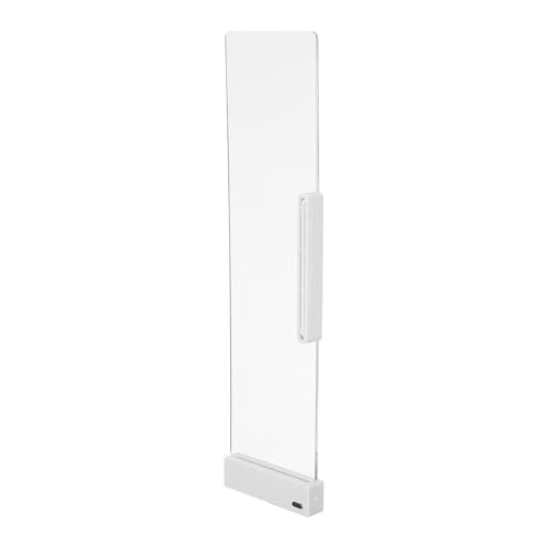 ABOOFAN Computer Monitor Side Message Board LED Light-up Writing Panel White Right-Side Memo Holder for Office Desktop Organization