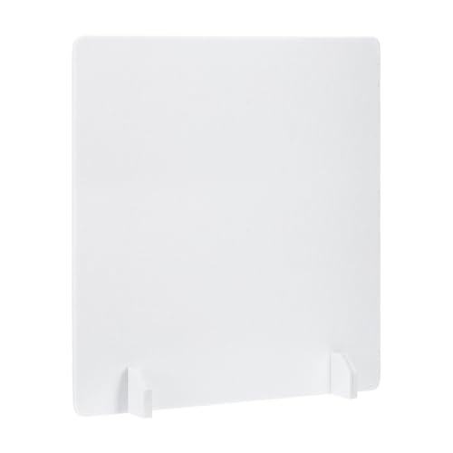 PATIKIL Desk Dividers 24" x 24", 1 Pack Desk Privacy Panel Freestanding Noise Reducing Partition Acoustic Panel with 4Pcs Support Feet for Testing Office Home Library, Pure White Style C - color: Pure White Style C, size: 24" x 24"