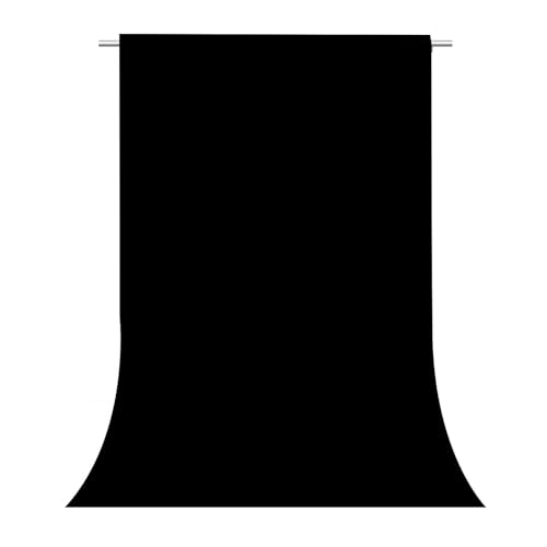 Black Photo Backdrop for Photoshoot, Black Photography Backdrop for Portraits, Fabric Background for Product Photography and Video Creation 3FTx5FT - color: Black, size: 3x5 FT