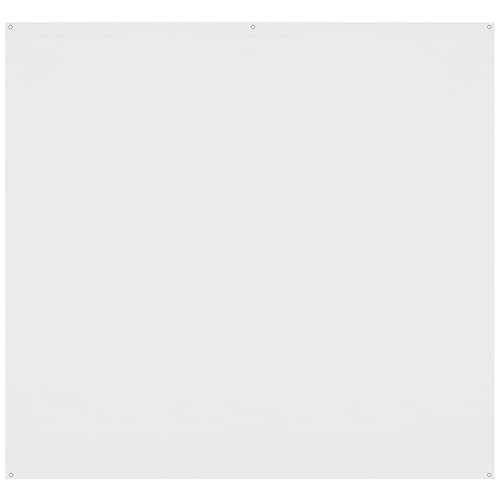 Westcott X-Drop Pro Wrinkle-Resistant 8' x 8' (2.44 x 2.44m) Backdrop for Headshots, Photoshoots, Group Portraits, Video Interviews, & Photo Booths - Portable and Travel Friendly (High Key White) - color: High Key White