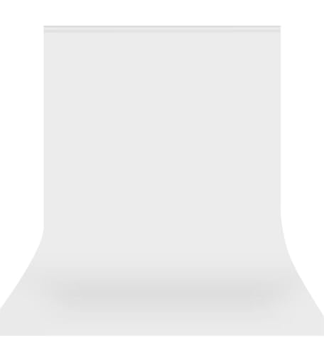 5x7.2ft White Backdrop for Photoshoot, Premium Quality White Background Screen Polyester Picture Photography Backdrop Photoshoot Accessories Content Creator Background for Studio Video Photo Booth - color: white backdrop, size: 5x7.2ft