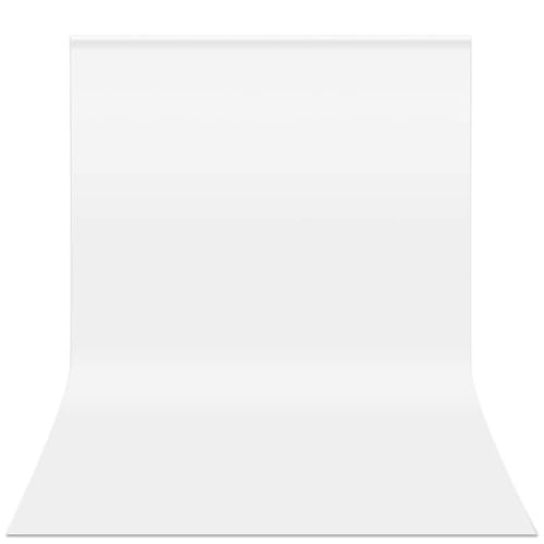 White Backdrop for Photoshoot, 10x20 ft Large Photo Backdrop Curtain for Photography, Seamless Polyester Fabric Background Screen for Party, Video Studio - color: White, size: 10x20 ft