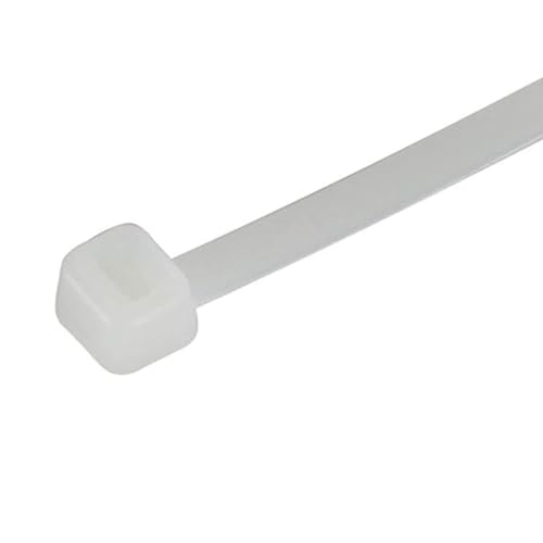 GTSE 8 Inch White Zip Ties, Saddle Mounts and Self Tapping Screws Set, 100 Pack Cable Ties, 50lb Strength, UV Resistant Strong Self-Locking Tie Wraps - color: White, style: 0.2 " Wide / 0.14" Screw Hole Mounts and Zip Tie Set