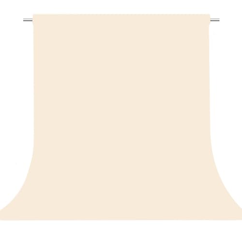 Cream Photography Backdrop for Photoshoot, Fabric 10x10ft | Versatile Studio Photo Backgrounds, Non Reflective, Easy to Use, for Portraits, Product, Party, Video Creation - color: Cream, size: 10x10 FT