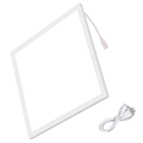 TEHAUX LED Photography Light Panel Portable 30cm White Light for Photo and Video Shooting Studio Lamp for Indoor Streaming and Videography