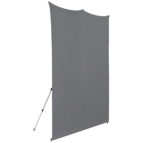 Westcott X-Drop Pro Wrinkle-Resistant 8' x 8' (2.44 x 2.44m) Backdrop for Headshots, Photoshoots, Group Portraits, Video Interviews, & Photo Booths - Portable and Travel Friendly (Neutral Gray) - color: Neutral Gray