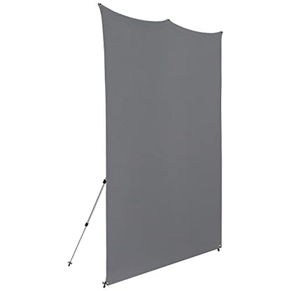 Westcott X-Drop Pro Wrinkle-Resistant 8' x 8' (2.44 x 2.44m) Backdrop for Headshots, Photoshoots, Group Portraits, Video Interviews, & Photo Booths - Portable and Travel Friendly (Neutral Gray) - color: Neutral Gray
