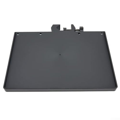 Microphone Stand Soundcard Tray, Plastic Sound Card Tray Mount Clamp on Rod Holders for Live Streaming, Recording, Black(L) - size: L