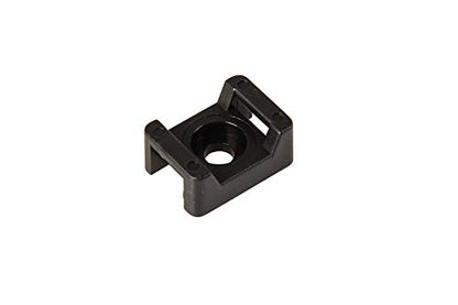 GTSE 8 Inch black Zip Ties, Saddle Mounts and Self Tapping Screws Set, 100 Pack Cable Ties, 50lb Strength, UV Resistant Strong Self-Locking Tie Wraps - color: Black, style: 0.2 " Wide / 0.14" Screw Hole Mounts and Zip Tie Set