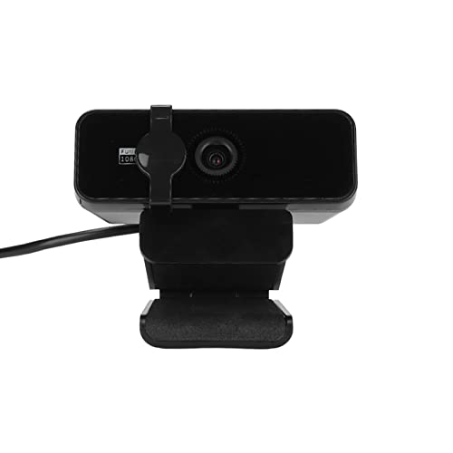 1080P HD USB Webcam with 360° Rotation, Inbuilt Mic, and Camera Cover for Privacy Protection, Plug and Play for Wide Applications