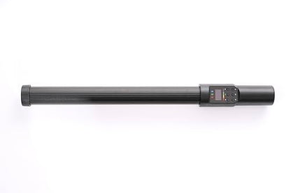 REFLEX CAMERA Portable 20W RGB Light Stick with Barndoor, 1-100% Brightness, 2700-7500K, 1/4" Screw Built-in Lithium Battery, Metal Body, Special Effects Modes, Remote Control, Power Adapter Included