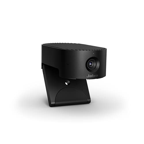 Jabra PanaCast 20 Conferencing Camera - Flexible Plug & Play Personal Video Solution Computer Webcam with AI-Powered 4K Ultra-HD, Intelligent Zoom, and Lighting Optimization - Black