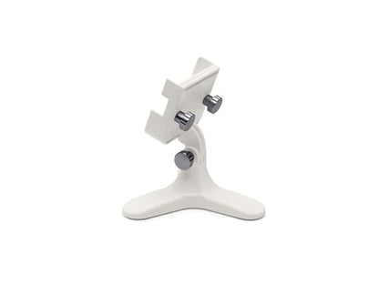 WeatherTech DeskFone Two View in White - Adjustable, Universal Cell Phone Holder Mount Stand for Desk, Counter, Table - Tripod Design for iPhone & Smartphone Charging - Graphite Metal Knobs - color: Graphite Metal Knobs