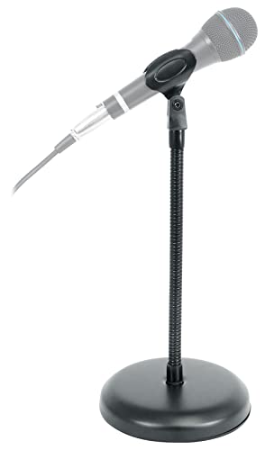 Rockville iSTAND 9 Desktop Gooseneck Stand, Weighted Base, Adjustable Mic Clip, Phone/Tablet Holder, Webcam Adapter, Perfect for Podcasting, Streaming | Includes Mic Clip, Webcam Adapter, 11.8" Gooseneck, Weighted Steel Base, Fits 4.7" to 12.9" Screens, 3
