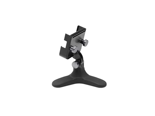 WeatherTech DeskFone Two View Universal Phone Holder for Flat Surfaces, Office, Kitchen, Nightstand - Graphite Metal Knobs - color: Graphite Metal Knobs
