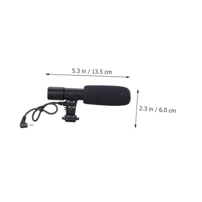 1pc Interview Microphone for Camera Camcorder and Phone Lightweight Design Compatible Devices for Vloggers and Video Producers