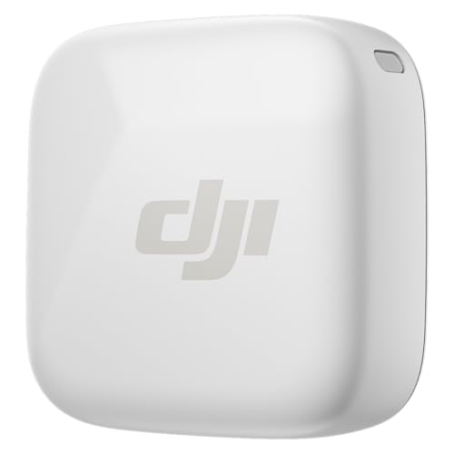 DJI Mic Mini Transmitter (Arctic White), Ultralight, Wireless Lavalier Microphone for DJI Osmo Mobile 7P/Osmo Pocket 3, Noise Cancelling, Wireless Microphone for Camera/iPhone/Android, Vlog, Streaming - style: Mic Mini Transmitter (Arctic White)