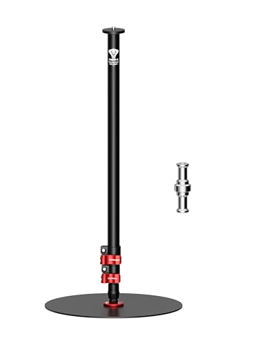 IFOOTAGE A300 Round Base Monopod, 60'' Camera Tripod Monopod Studio Stand with Light Adapter/1/4'' & 3/8'' Screw for Camera, Light, Webcam Live Streaming, Vlogging, Payload 10KG/22LB - size: A300 - 60''
