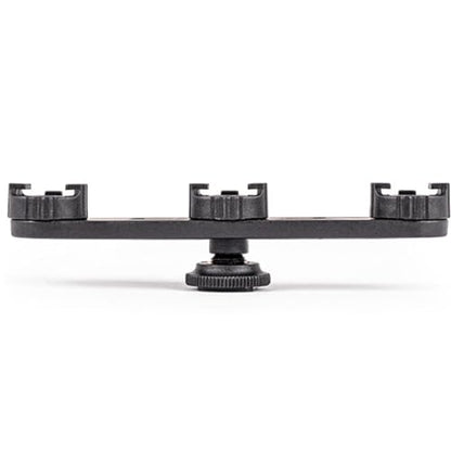 Camera Hot Shoe Mount Triple Shoe Mount Extension Bar Hot Shoe Adapter Bracket with 1/4 Screw Hole Accessory