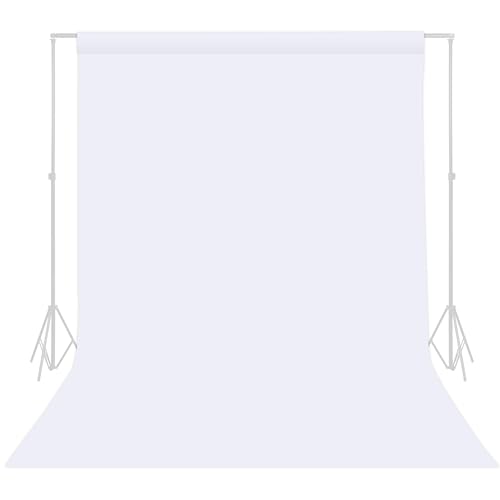 TRLYC White Photography Backdrop - 6 x 9 FT White Backdrops for Photoshoot Background Screen for Photo Backdrop Video Photography Studio Photo Backgrounds Background Screen Parties - color: White, size: 6x9FT