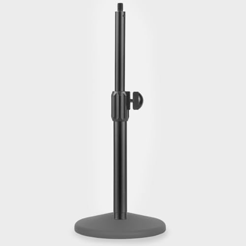 50cm Telescopic Mic Stand Extension Boom Arm with 3/8 Thread Metal Connector Pole for Podcasting, Streaming, and Desktop Microphone Stands