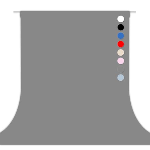 Grey Photography Backdrop Studio Photography Film & Television Portraiture Interview Programs Product Display Home Videos Parties Exhibition Halls Wedding Backdrops 8x10FT - color: Grey, size: 8x10FT