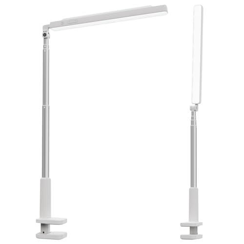 NEEWER Entry Level Version 5W Desktop Overhead LED Light, 62" Foldable Bi Color Rechargeable Selfie Fill Lighting CRI85 with Desk Clamp Stand/3600mAh for TikTok YouTube Video Recording Streaming, N45