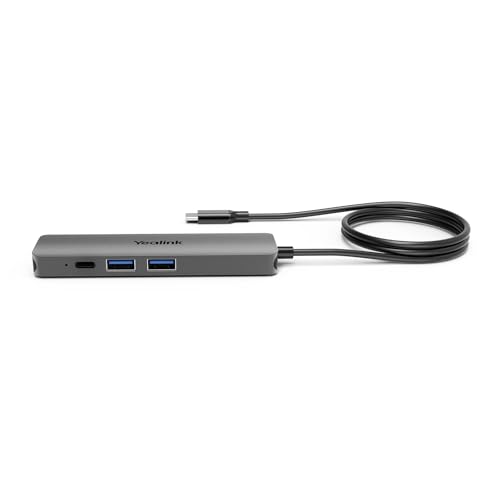 Yealink BYOD-Box Hub for UVC34 UVC40 E2 Video Camera Conferencing Specifically Designed to Work Between UVC Camera and Laptops with Type-C Port Plug-and-Play Webcam Meeting Kit for Conference Room