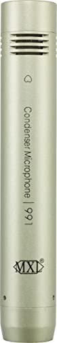 MXL 990/991 Large and Small Diaphragm Condenser Microphone Bundle Project/Home Studio Recording | XLR | Cardiod (Champagne) - style: 990/991