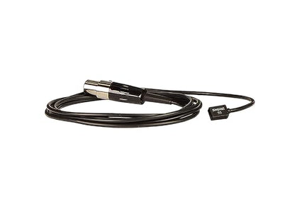 Shure WL93-6 Series Subminiature Condenser Lavalier Microphones, WL93-6 Black, with 6-Foot (1.9 m) Cable - style: Black (6-foot cable)