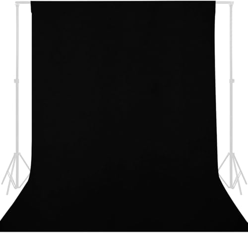 6x8Ft Back Drop Black Photoshoot Backdrop Cloth for Photography, Large Backdrops Polyester Fabric Pure Black Photo Stage Backdrop Curtain for Portrait Photoshoot Party Screen Video Photo Backdrop - color: Black, size: 6 x 8 ft