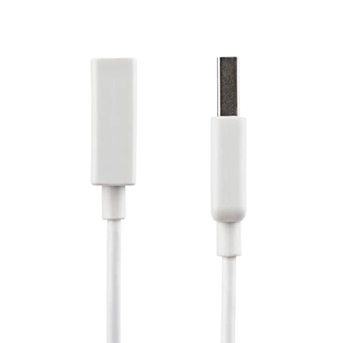 StarTech 1m USB 2.0 Extension Cable, USB-A M/F, White (USBEXTPAA1MW) - color: White, size: 3ft