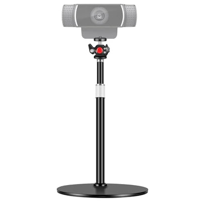Webcam Tripod Stand for Desk: Webcam Stand for Logitech Brio | C920 | C922 | C615 | C930e - Height & Angle Adjustable Desktop Tripod for Light & 1/4" Thread for Live Streaming | Video Calling - size: 9.2''-15.5''
