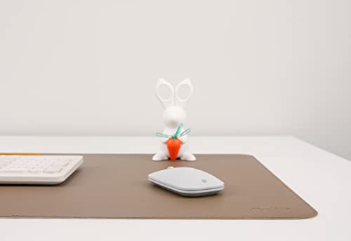 Dual-Sided Leather Desk Pad,Blotter for Laptop Computer,Mouse Pad,Writing,Drawing,Arts and Craft Mat (17"x24", Khaki) - color: Khaki/Light Khaki, size: 17"x24"