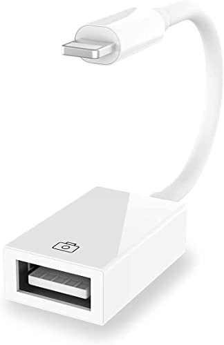 Apple MFi Certified Lightning to USB Camera Adapter for iPhone iPad Female USB 3.0 OTG Cable Adapter Support Connect Camera, Flash Drive, Card Reader, MIDI Keyboard, Mouse - size: USB to Lightning