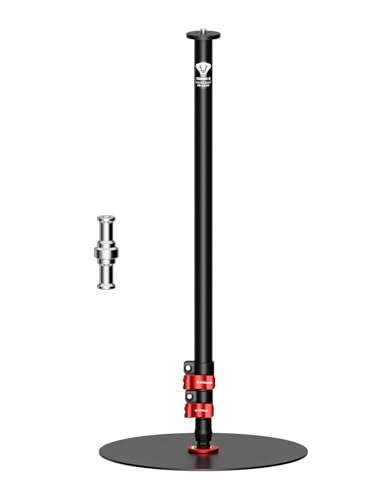 IFOOTAGE A300 Round Base Monopod 60" Aluminum Camera Floor Stand | Tripod Alternative with 1/4" & 3/8" Screw Light Adapter for Camera Tripod Head Ring Light Webcam, Payload 22lb - size: 60in - RB-A300