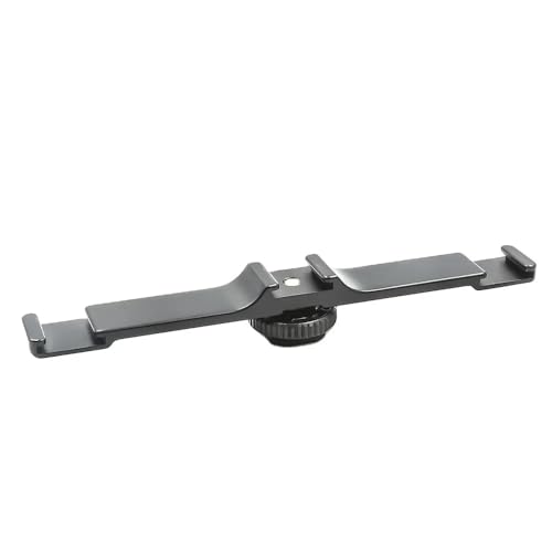 REFLEX CAMERA Metal Mobile Phone/DSLR Cold Shoe Extension Bracket with 3 Cold Shoe Mounts with Removable 1/4"-20 Screw Mount, Durable Camera Accessory for Mic, LED Video Light, Live Streaming