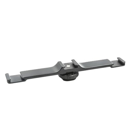 REFLEX CAMERA Metal Mobile Phone/DSLR Cold Shoe Extension Bracket with 3 Cold Shoe Mounts with Removable 1/4"-20 Screw Mount, Durable Camera Accessory for Mic, LED Video Light, Live Streaming