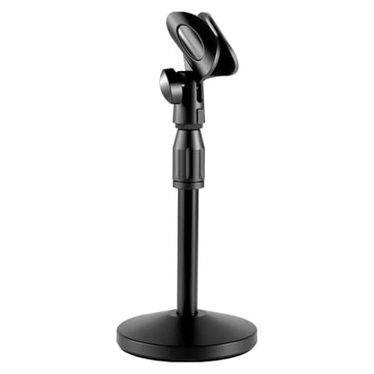 Desktop Microphone Stand Height and Angels Adjustable for Diameter Max 1.77" Desk Mic Stand Holder, Table Microphone Holder Hold Up to 3.3Lbs Suitable for Podiums, Meeting Rooms, etc - size: Small-Universal