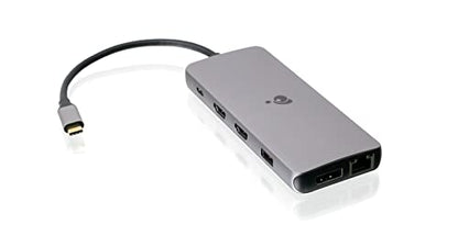 IOGEAR USB-C Triple Display Dock Station - 4K 60Hz - 2 HDMI - 1 DisplayPort - 2 USB 2-2 USB 3 - Ethernet - 3.5mm Audio - USB-C 100W PD - MacBook Pro/Air Thunderbolt 3 - Type C Laptop - GUD3C4K3P